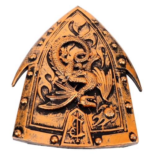 GALPADA Escudo Medieval De De Dragón Decorativo para Representaciones Teatrales y Fiestas