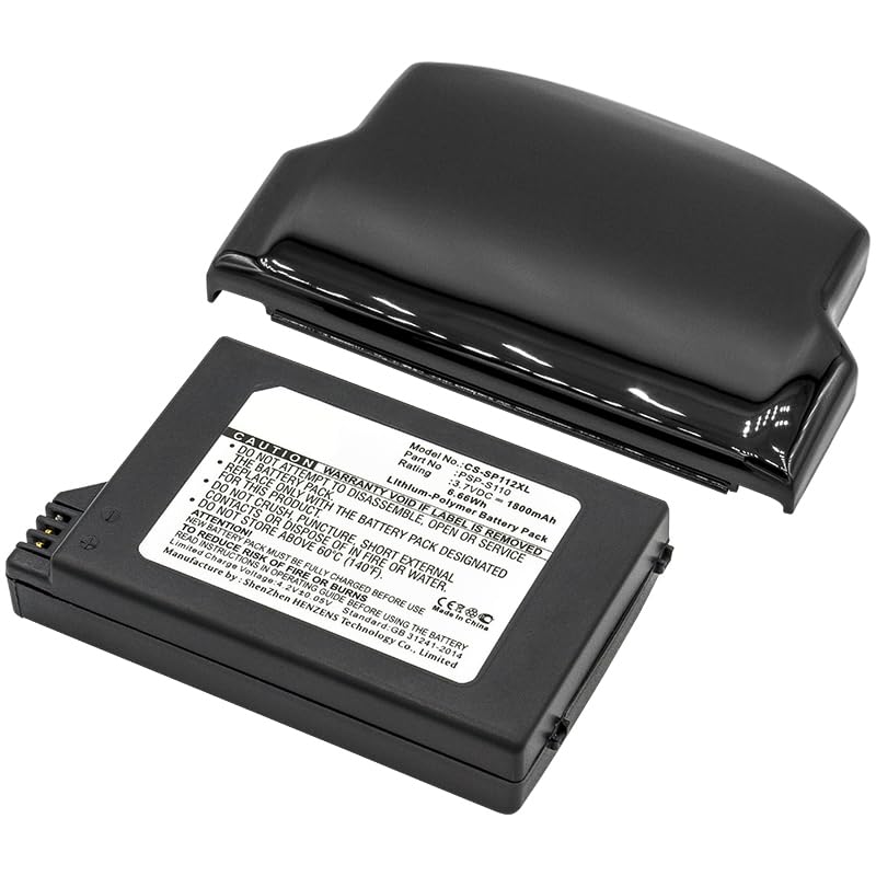 ALLC Replacement Battery for Sony Lite,PSP 2th,PSP-2000,PSP-3000,PSP-3001,PSP-3004,PSP-3008,Silm,PSP-S110,1800mAh