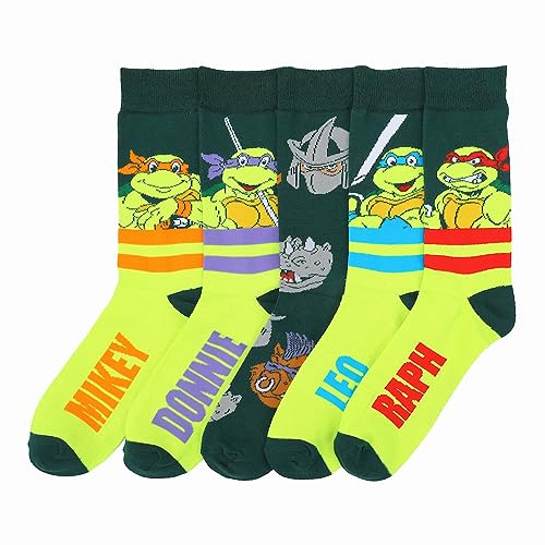 Calcetines casuales de Tortugas Ninja para lucir un estilo urbano y divertido en tus quedadas