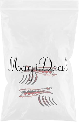 Miniatura 2 de MagiDeal 2 calcomanías impermeables para boca, ojo, kayak, pesca, barco, ventana, laptop, calcomanías