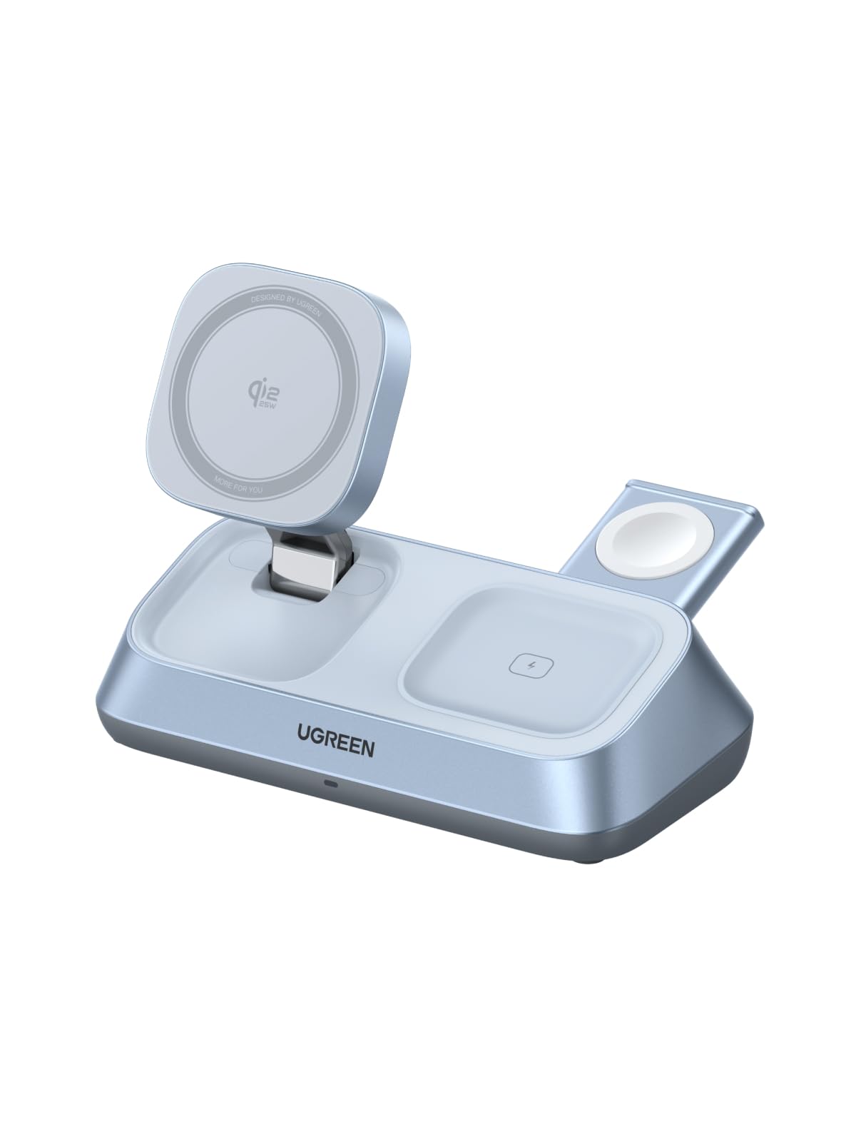 Amazon.co.jp: UGREEN MagFlow 25W Qi2 認証 3-in-1 ワイヤレス充電器