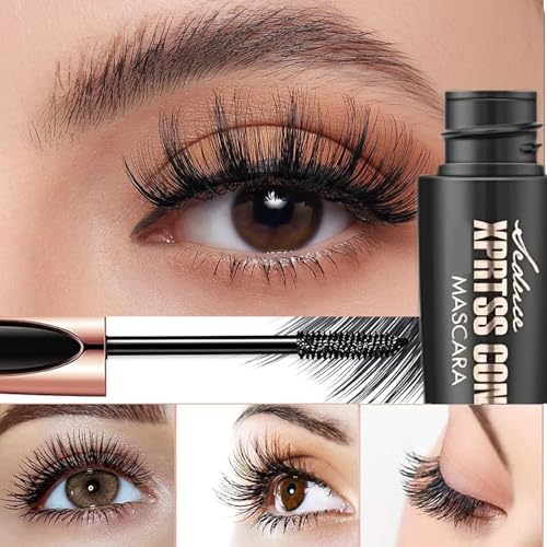 Ninnyi 2PCS 4D Silk Fibre Telescopic Mascara Black for Mature Ladies, Extra Long Thick and Voluminous Lash - Image 5