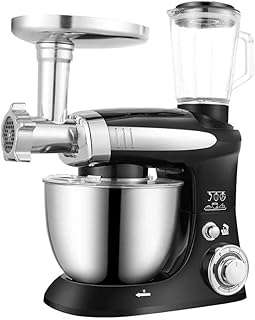 HXCD Macchina da Cuoco Multifunzione per Uso Domestico, Piccola Macchina per impastare, Robot da Cucina, frullino per Uova frullatore per Panna spremiagrumi Carne (Colore: Nero)