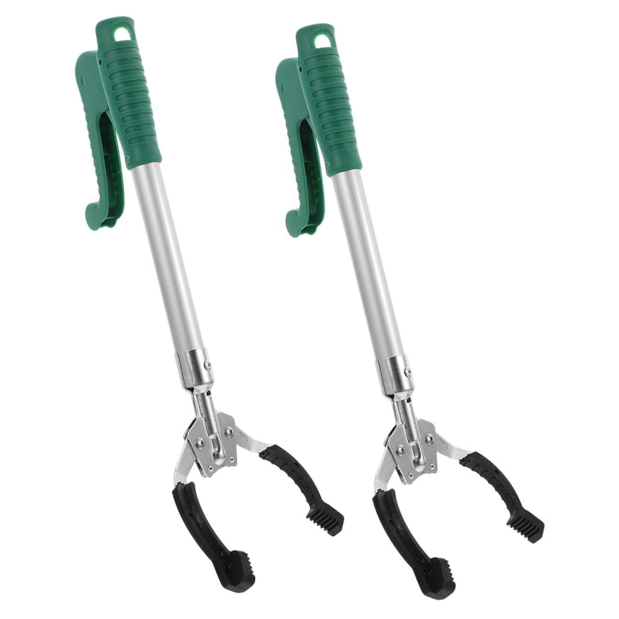 GANAZONO 2 Stück-pack Müllgreifer aus Kunststoff mit 40cm Länge Ergonomischer Griff und Vielseitiger Anwendung Aufnahmewerkzeug für Zuhause und Senioren