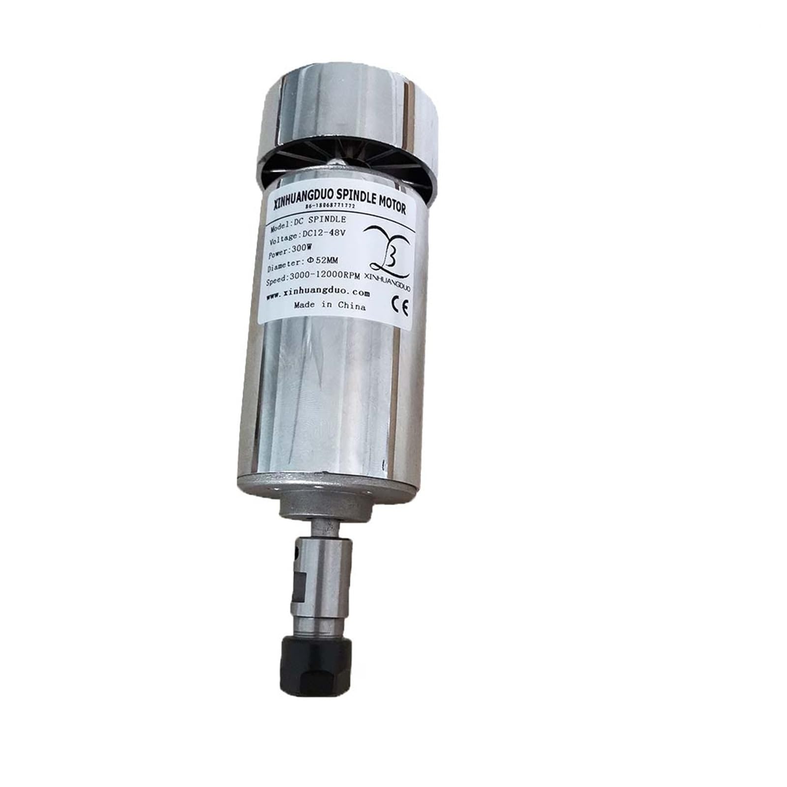 Mooilko 300W Er11 Spindle 200W/300W/400W/500W Spindle Engraving Machine Spindle Motor Air-Cooling Cnc Spindle Dc Motor Cnc Engraving Machine Er11 Or Er16 Smooth Running(300W Er11 Spindle)