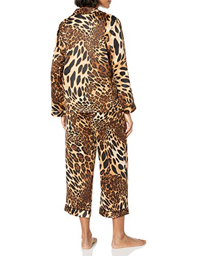 Pyjama de luxe Natori en maille léopard couleur châtaigne - 2