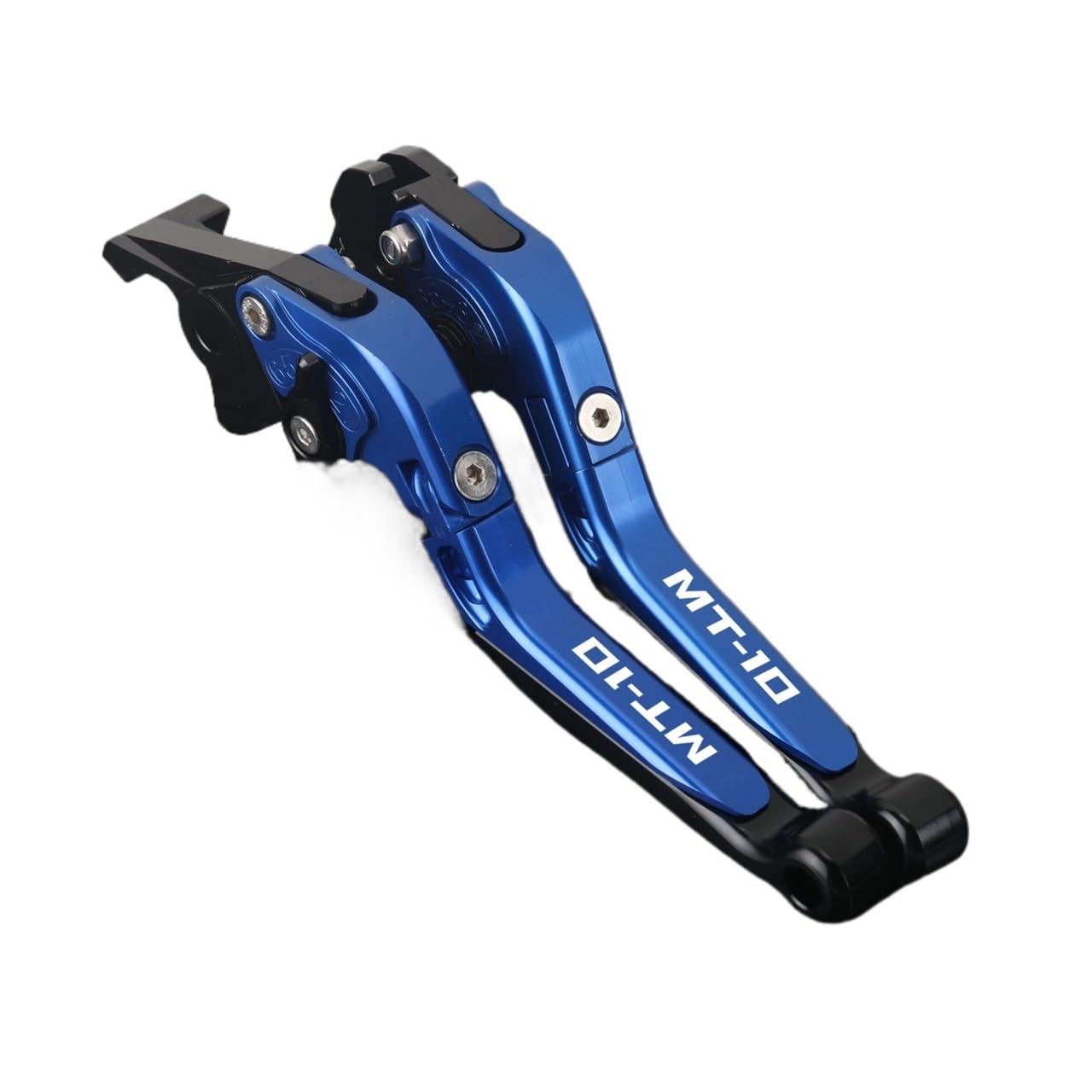 Xgdsetsrg 2016-2020 Bluea For Ya&Maha Mt-10 Fz10 Mt10 2016-2020 Motorcycle Brake Lever Clutch Set Adjustable Folding Handle Guard Levers