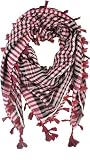 VIVIAN & VINCENT Shemagh Tactical Desert Scarf Keffiyeh Scarf Wrap for Men And Women (Hot Pink)