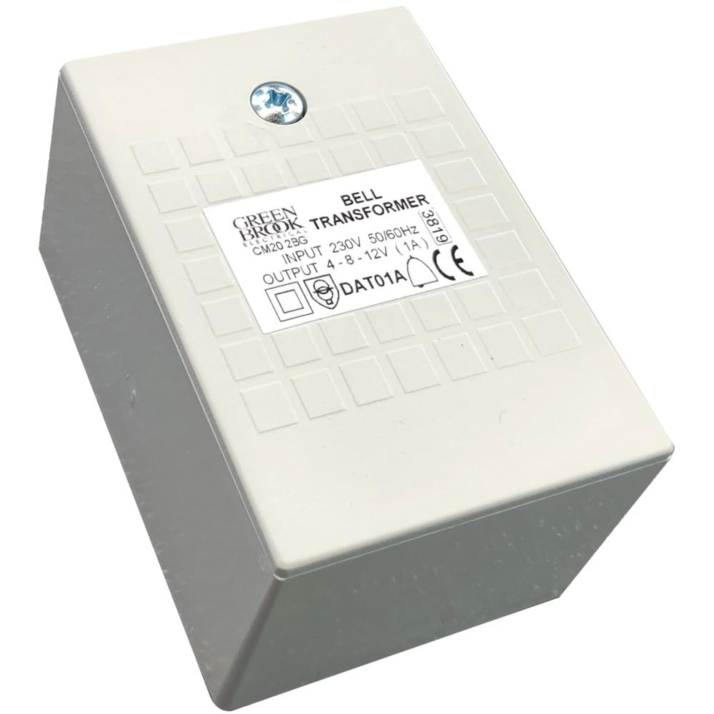 Greenbrook DAT01A Bell/Chime Transformer 4/8/12V : Amazon.co