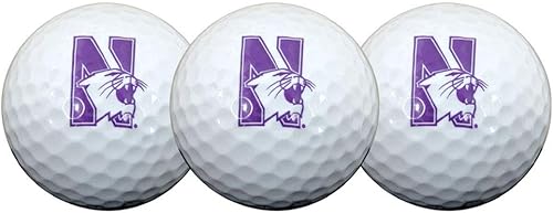 Juego de 3 pelotas de golf universitarias