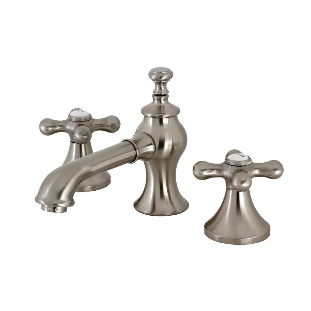 Robinet de salle de bain vintage Kingston Brass en nickel brossé et laiton