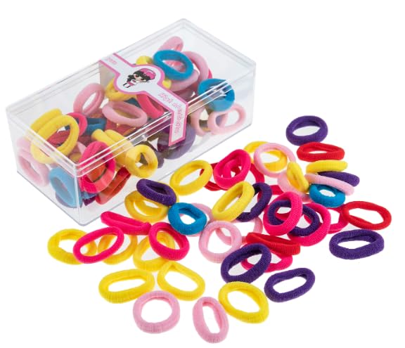 Miniatura 4 de Gomas elásticas para el cabello que no Provoca daños, paquete de 100 unidades multicolor