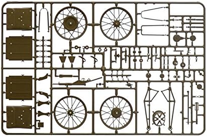 Plastic sprue C with wheels, frame, and saddlebags
