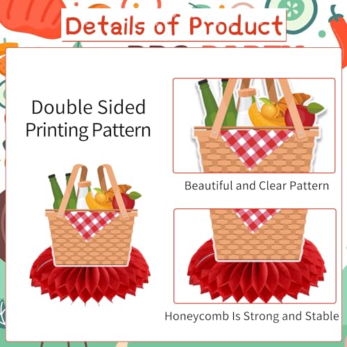 Image of BBQ Party Supplies - 10pcs Baby Q Baby Shower Decorations, Picnic Table Centerpieces, Summer Barbecue Decor, Happy BBQ Theme