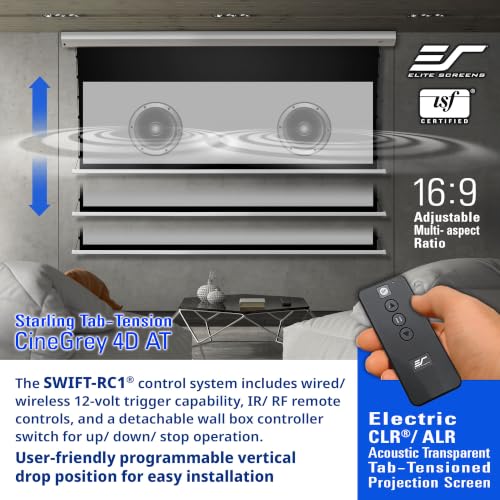 Image of Elite Screens 150 inch 16:9 Electric Motorized Projector Screen STT150XHD4AT