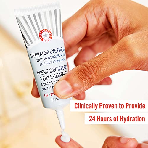 First Aid Beauty Hydrating Eye Cream With Hyaluronic Acid – Helps Reduce Puffiness And Hydrate, Smooths Fine Lines & Wrinkles – 0.5 Oz #TOP3