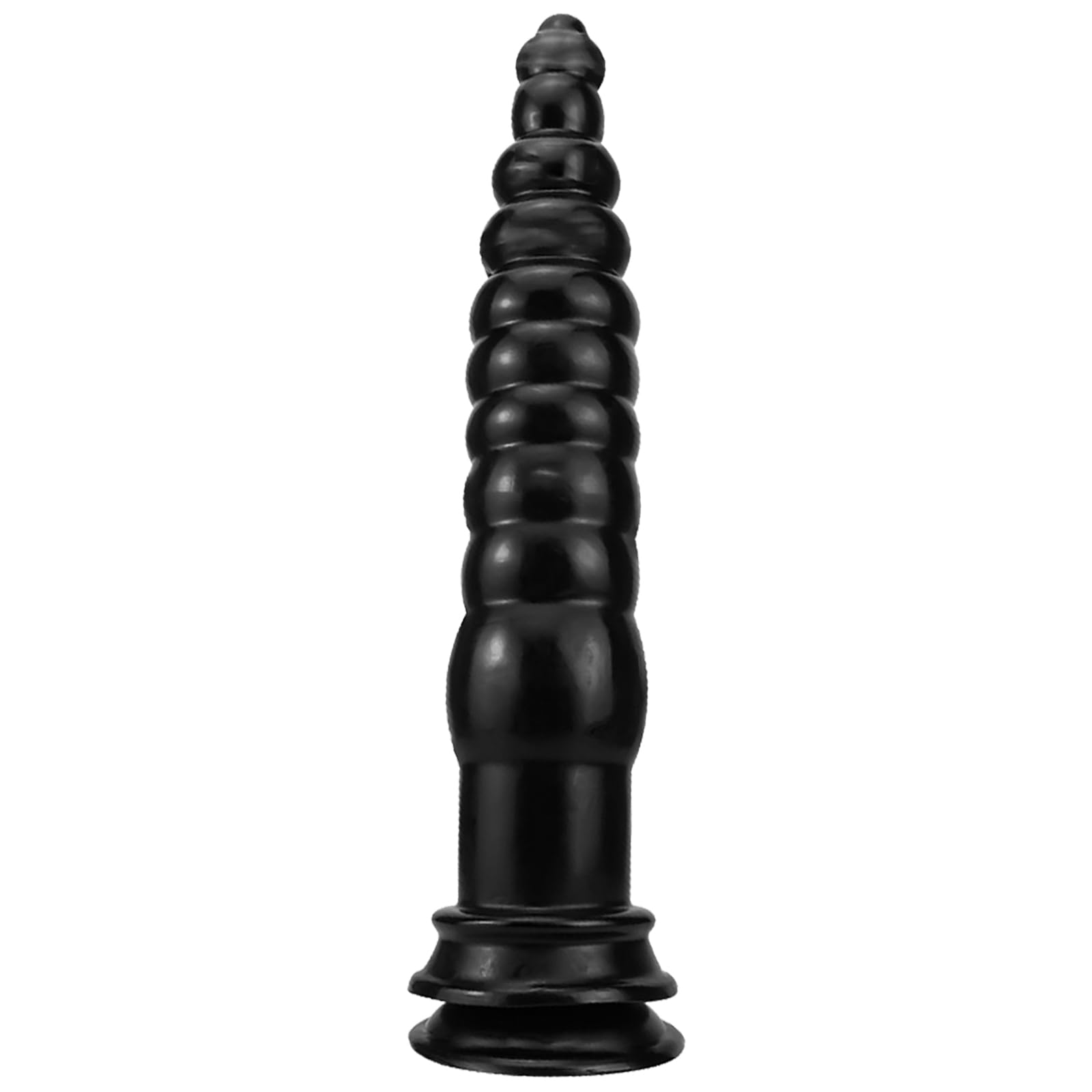 BDSMLOVE Consolador Anal XXL, consolador gigante de 32 cm, tapón anal grande, tapón anal, juguetes anales, fisting, juguete sexual, dilatador anal (Negro)