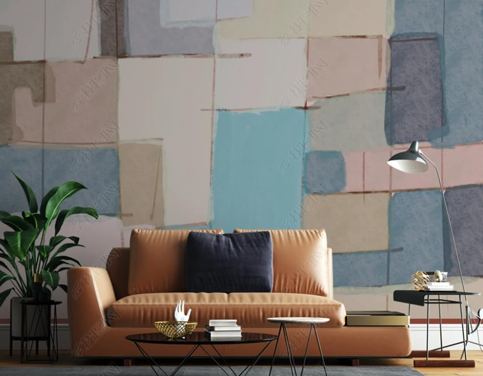 Papier peint intissé géométrique moderne pour transformer l'ambiance du salon