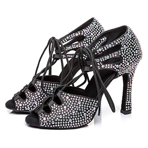 YKXLM Scarpe Ballo Latino Donna Aperti in Punta