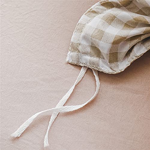 Nsnlgsgc Queen Tan Grid Duvet Cover Set - Washed Microfiber Plaid Comforter Cover Set Brown Soft & Lightweight Breathable Clean Bedding Set(3Pcs, Queen) #TOP7