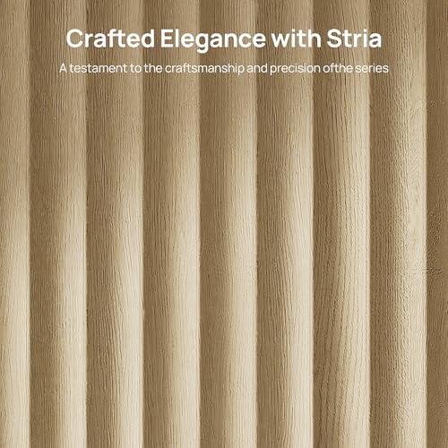 Image of SICOTAS Fluted Buffet Cabinet with Storage, Modern Sideboard Credenza with Larger Drawers, Mid Century Coffee Bar Table Media Console Accent Table for Dining Room Kitchen Hallway (3 PCS)