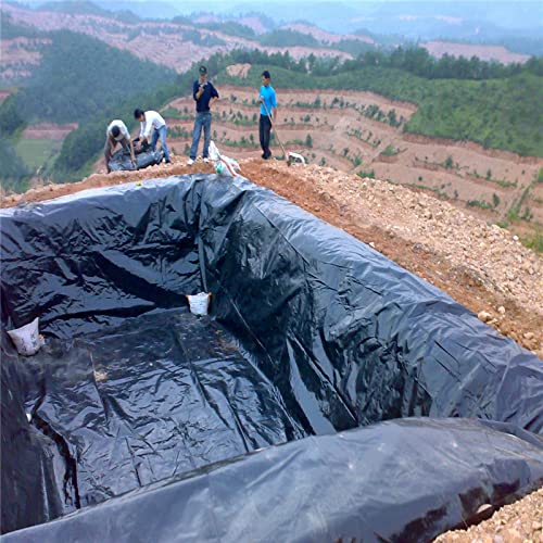 Revestimiento de Estanque de Peces, Revestimiento de Pieles de Estanque Revestimiento de Estanque Negro para estanques koi, Fuentes de Arroyos, jardín acuático, estanques koi (Color : Black, Size :