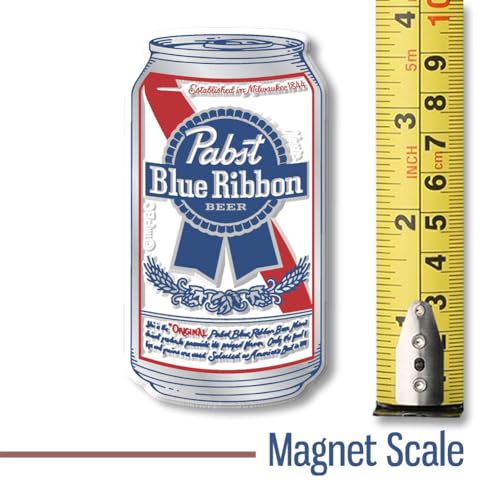 Imán decorativo de lata Pabst Blue Ribbon 3D goma miniatura 2