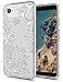 Huness Google Pixel 3 Case, Pixel 3 Case, TPU Grip Bumper and Clear Flower Transparent Hard PC Backplate Hybrid Slim Phone Case Cover for Google Pixel 3, Pixel 3 Phone (2018) (Clear Flower)