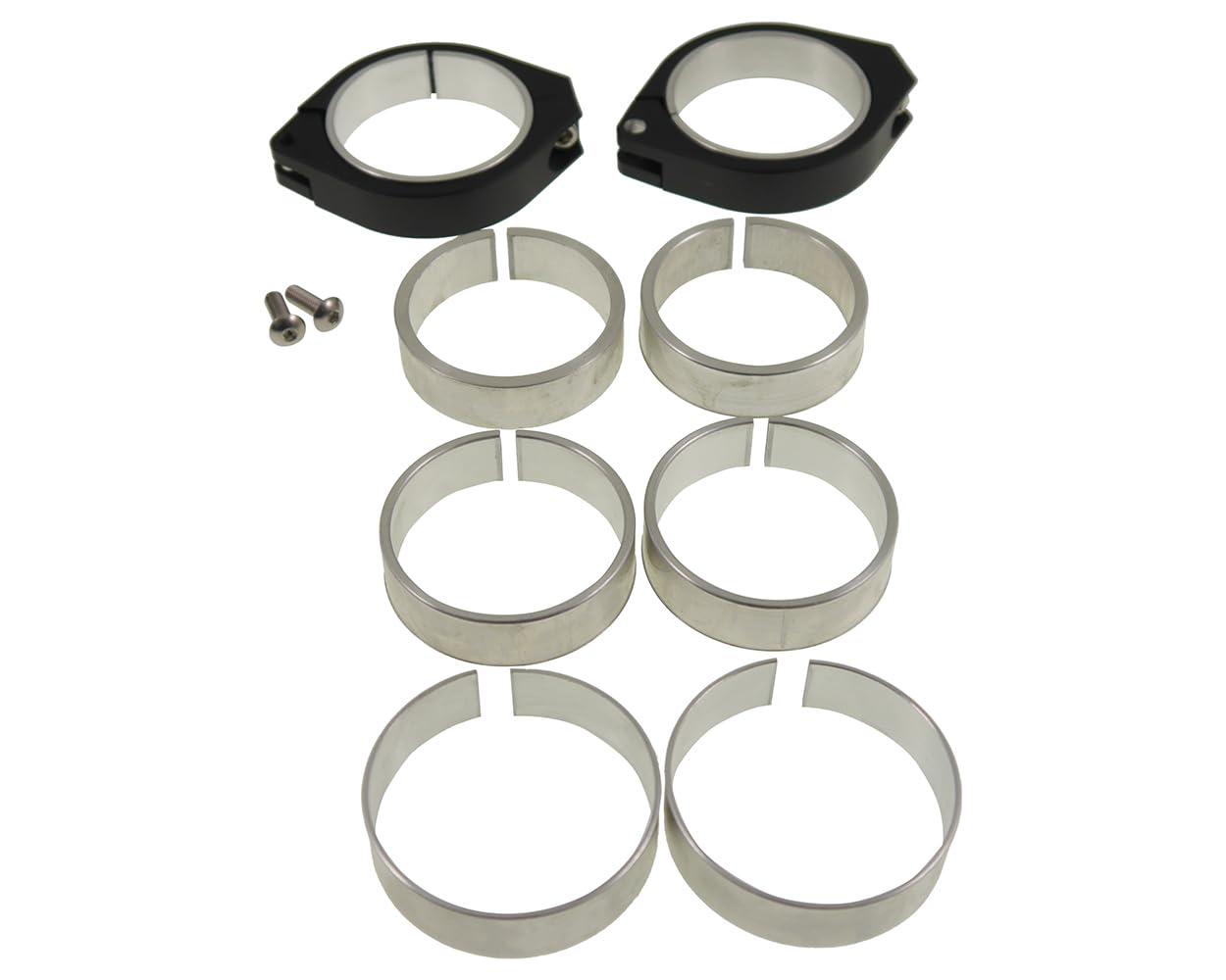 Pinces de fourche HIGHSIDER CNC 47-54mm en aluminium usiné pour moto custom - 7