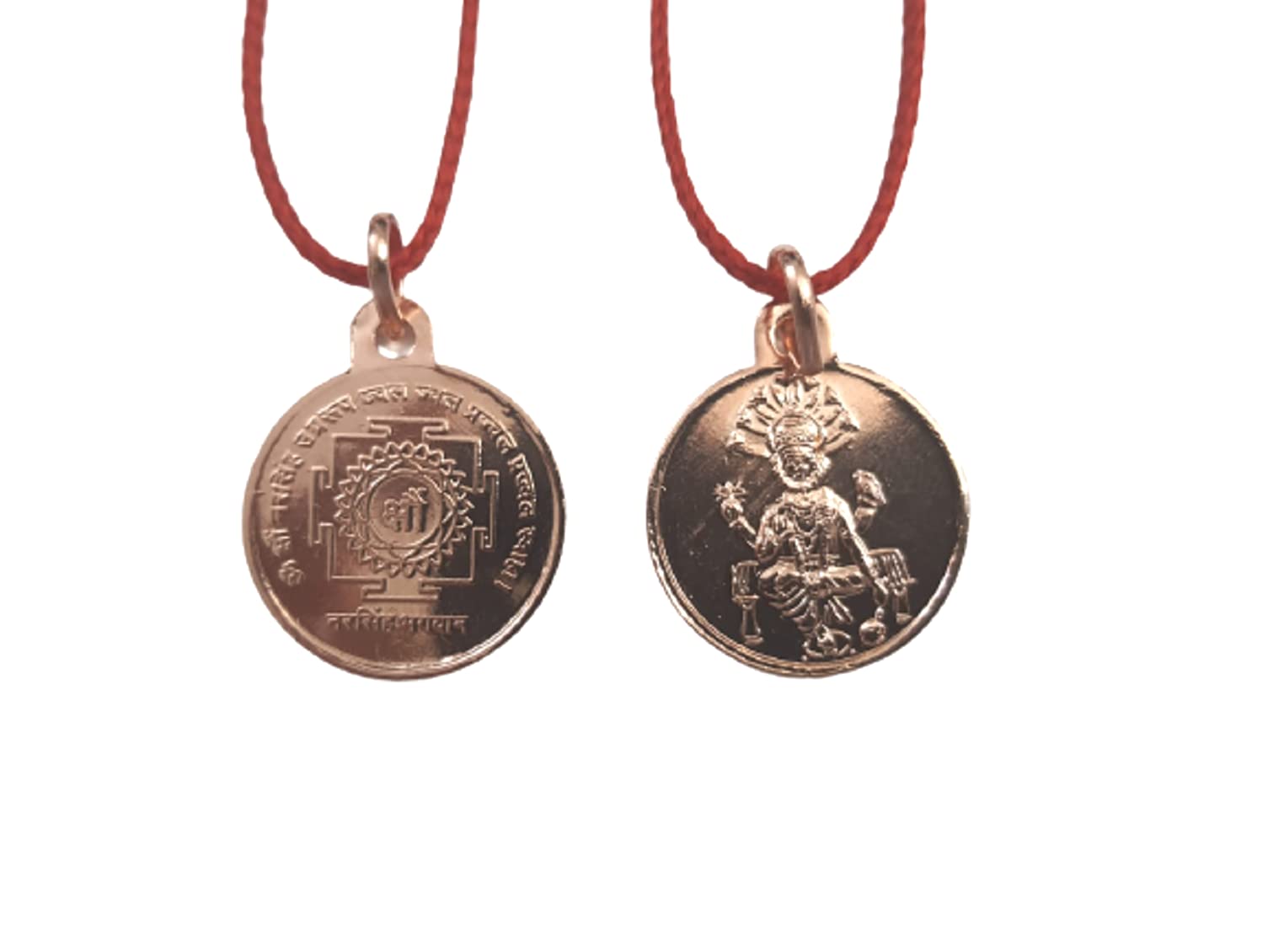 numeroastro Shri Narsingh Yantra Locket | Pendant In Pure Copper For Men & Women (6 Grams Approx) (1 Pc)-picture-33