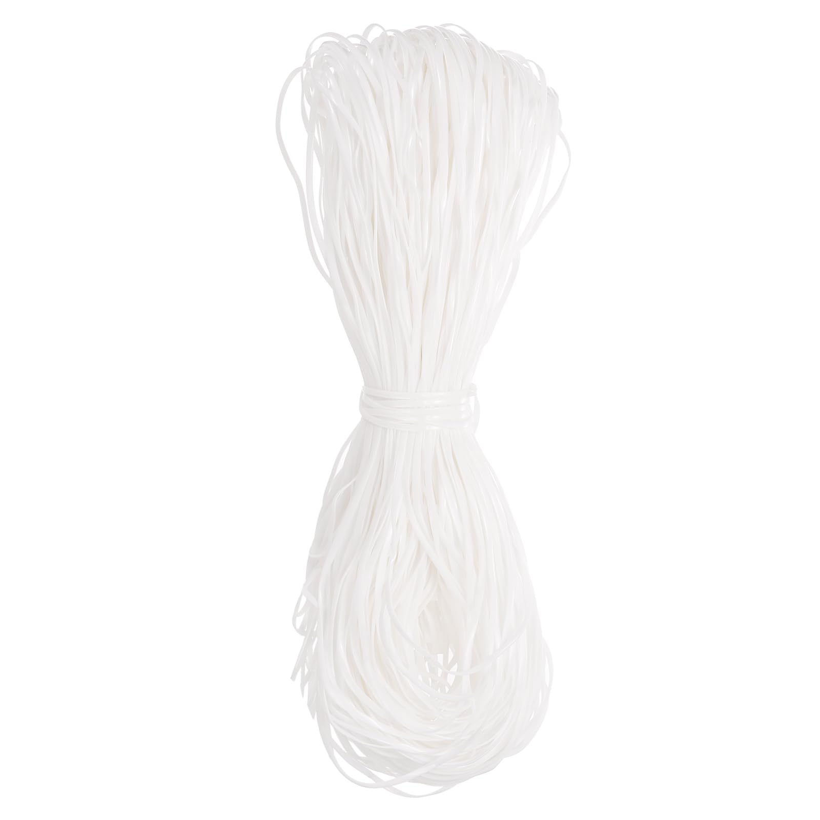 Cordon de laçage plastique pour bracelet loisirs créatifs fil blanc tressage 1m