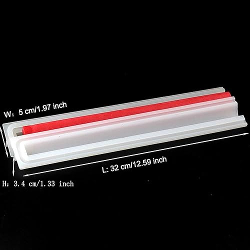 Miniatura 2 de EORTA Columna de tubo de silicona en forma de corazón, vela de jabón hecha a mano, para chocolate, pastel, mousse, pan, herramientas para hornear,