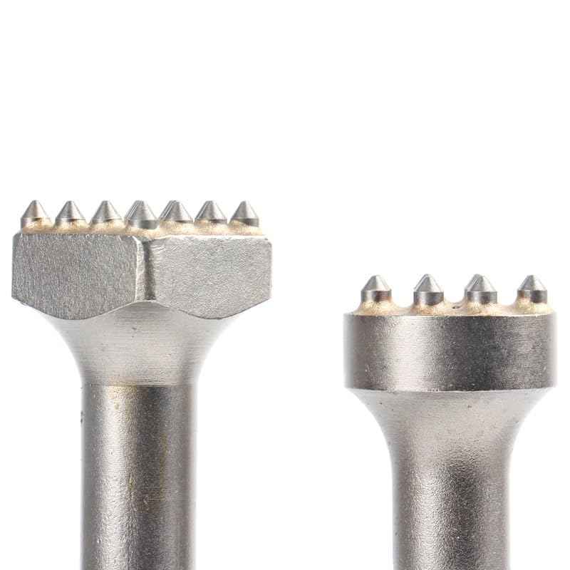 1 pz Punta in lega Scanalatura Scalpello Piatto Rotondo SDS Max Scalpello Martello Elettrico Punte for Trapano Utensili for Muratura for Superficie in Cemento di Muro in Pietra(12Teeth(Round))