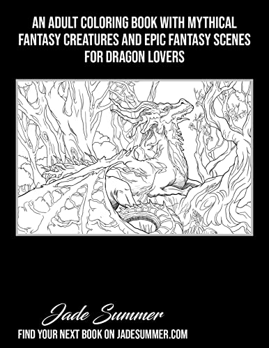 Dragons: An Adult Coloring Book with Mythical Fantasy Creatures and Epic Fantasy Scenes for Dragon Lovers - Image 2