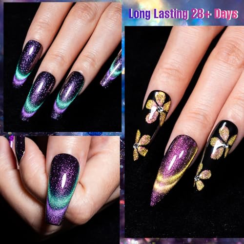 Kit de esmaltes gel MTSSII Cat Eye 9 piezas miniatura 2