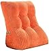 KELITINAus Lesekissen Bettruhe Lesekissen, Bettruhekissen Zum Lesen Fernsehen Im Bettboden Oder Sofa 60X55X30Cm Braun,Orange