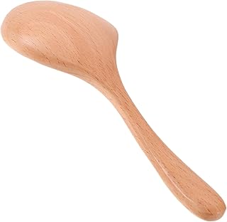 KICHOUSE Duckbill Wooden Spoon Long Handle Soup Spoon for Cooking and Serving Food-Grade Natural Wood for Soups and Stews Kitchen Utensil for Home Use