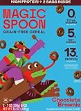 Magic-Spoon Chocolate Brownie Grain-Free Cereal, 14 oz, High Protein, 2 Bags Inside
