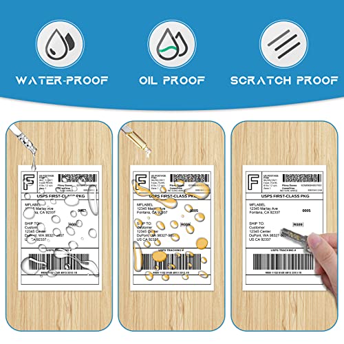 MFLABEL 4x6 Thermal Shipping Labels - 8 Rolls of 250, Perforated & Smudge-Proof Direct Thermal Labels Compatible with Rollo, Zebra, for Amazon UPS FedEx Shopify by MFLABEL - Used condition - Image 4