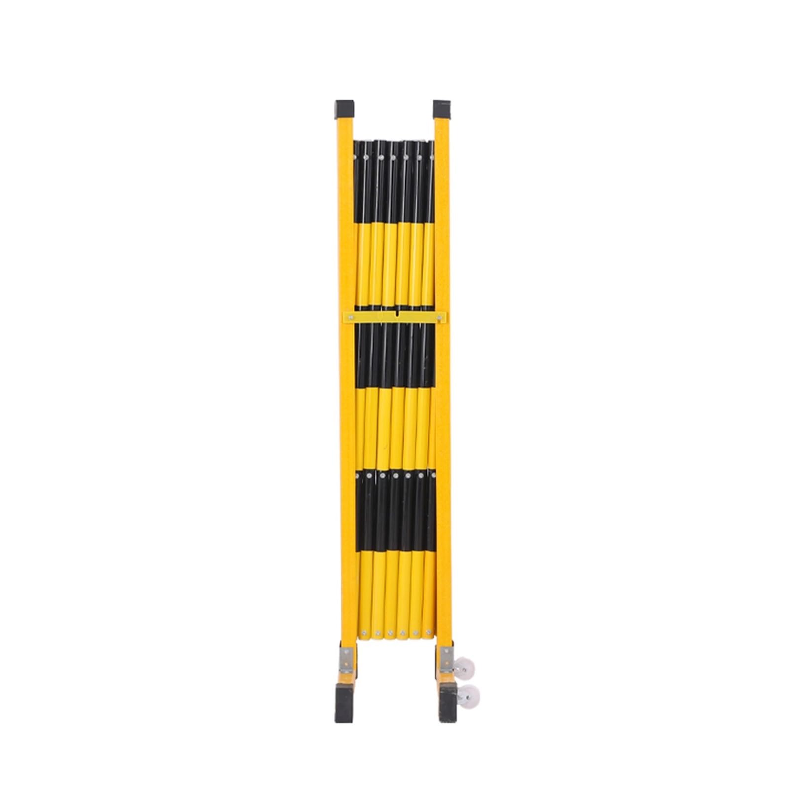 YNIYUJKL Portable Folding Scissor Gate – 1.2M Expandable Metal Barrier With Wheels Adjustable Retractable Barrier For Crowd Control Traffic Management & Security Solutions