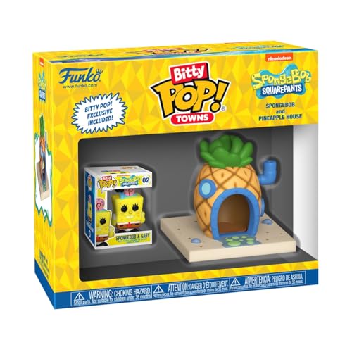 Funko Pop! Bitty Town: Bob Esponja - Casa de Bob Esponja y Piña