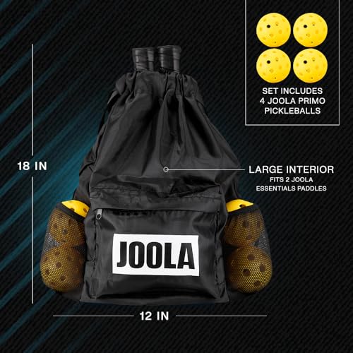 Image of JOOLA Pickleball Paddles & Sets - Includes 2 Rackets, 2-4 Balls, and Storage Carry Bag - USAP Approved