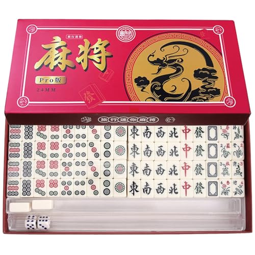Mini Mahjong 24 mm, la solution compacte pour jouer en famille sans s'encombrer