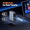 TobenONE 18 in 1 Laptop Docking Station 3 Monitors, Triple 4K Display with 3 HDMI, 9 USB Ports, Gigabit Ethernet, PD3.0, for Windows/Dell/Lenovo/HP/Thinkpad Laptops (No Power Adapter) #3