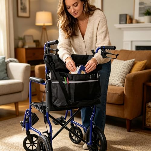Sac de rangement pour fauteuil roulant et déambulateur imperméable - 4