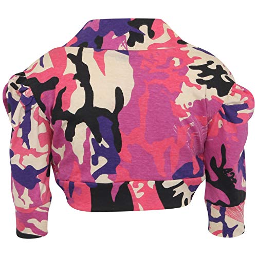 New Kids Girls Ruched Sleeve Stylish Shrug Bolero Cropped Cardigan 2-13 Years2