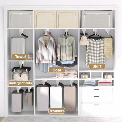 Tringle à vêtements extensible de 51 cm pour dressing et penderie