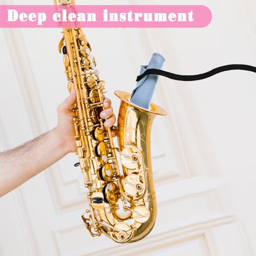 YQQYG 2PCS Clarinet Cleaning Cloth, Clarinet Cleaner for Inside Tube Suitable Piccolo Flute Sax Saxophone - Thumbnail 5