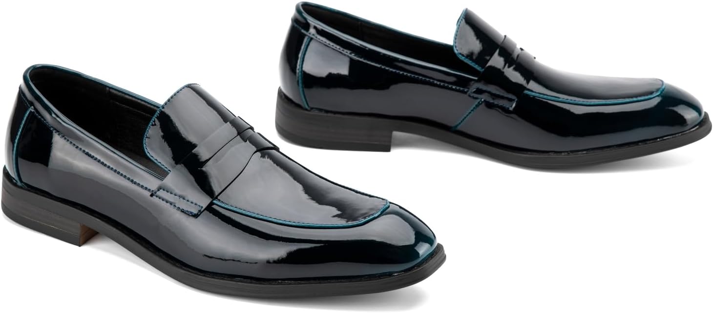 JITAI Mens Velvet Loafers Dress Shoes Loafers for Men Tuxedo Suit Shoes - Image 4
