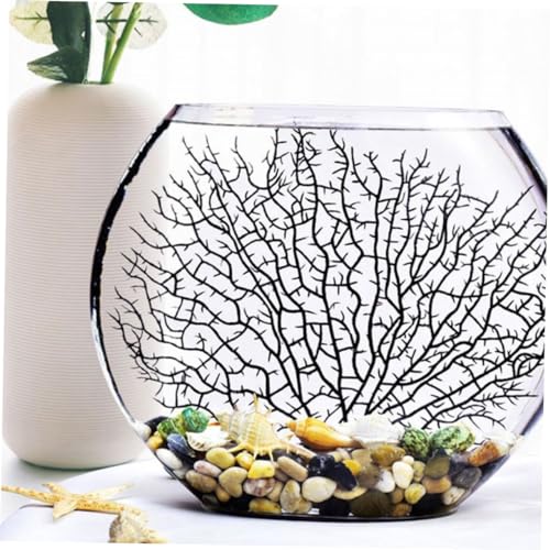Bol de poisson en verre transparent avec support stable - 8
